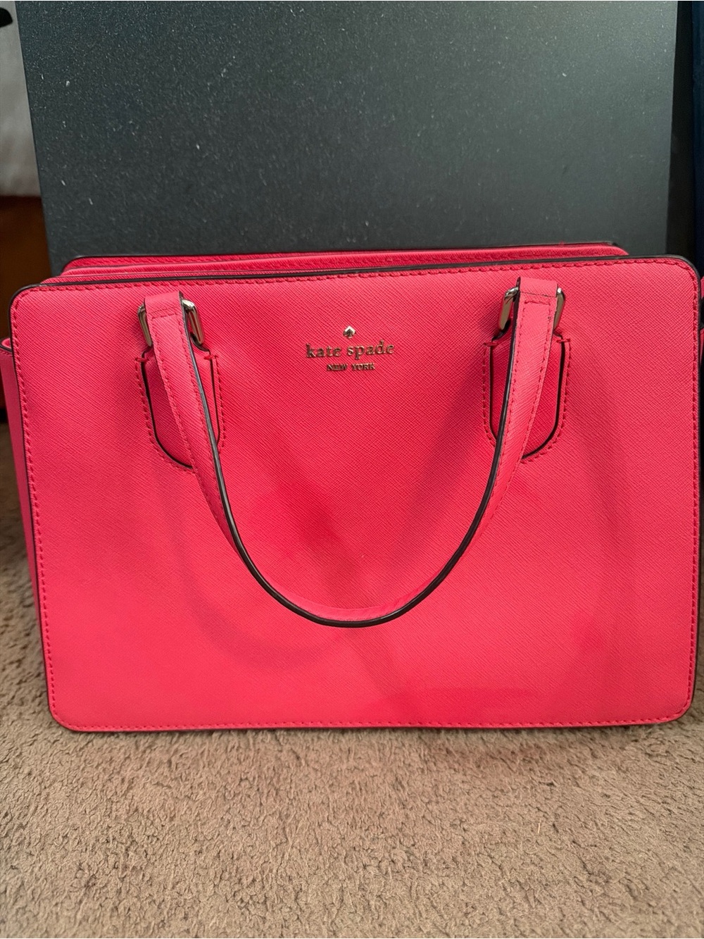 Kate Spade Cameron Saffiano Leather Medium Satchel in Hot Pink - Excellent!